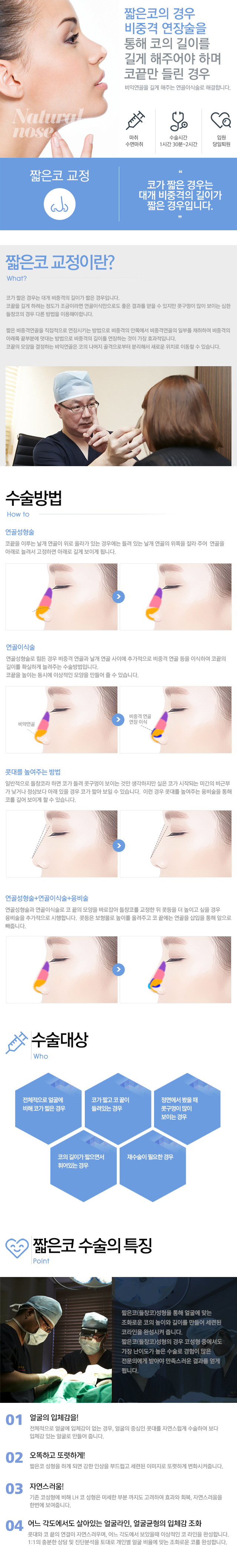 짧은코의 교정