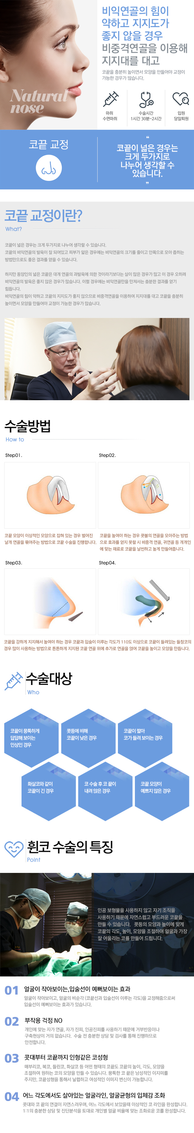 코끝의 교정